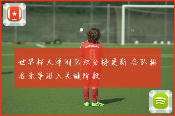 世界杯大洋洲区积分榜更新 各队排名竞争进入关键阶段