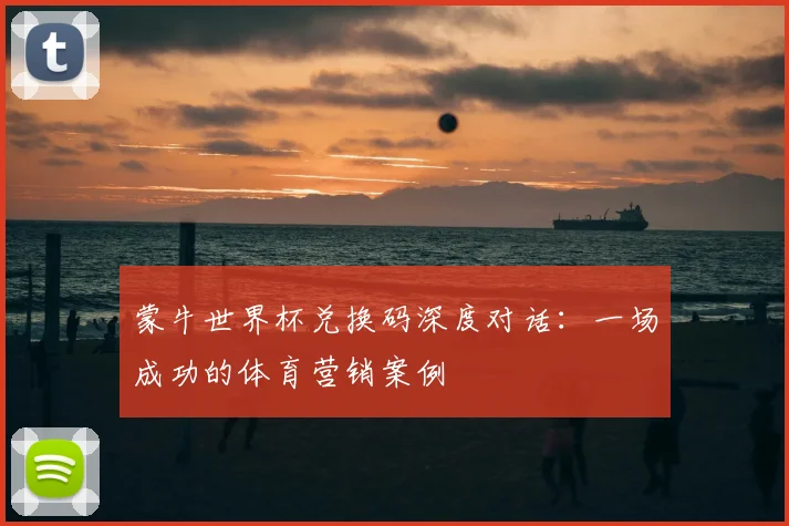 蒙牛世界杯兑换码深度对话:一场成功的体育营销案例
